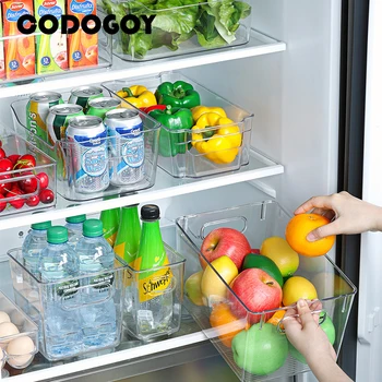Прозрачный органайзер для холодильника Контейнеры для хранения продуктов Органайзер для холодильника Кухонный органайзер для овощей и контейнер для хранения