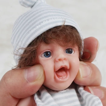 Реалистичные куклы для новорожденных, мини-силиконовые куклы всего тела, милые маленькие малыши