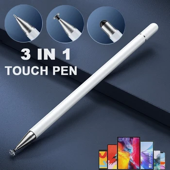 Стилус 3 в 1 для iOS Android, емкостный карандаш для рисования сенсорной ручкой Samsung, планшет Xiaomi, смартфон