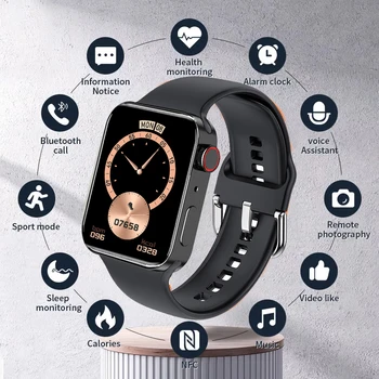 Умные часы LIGE с разрешением 1,92 дюйма HD для мужчин и женщин, NFC серии 7, водонепроницаемый монитор здоровья, Bluetooth-вызов, умные часы для Android Apple Watches