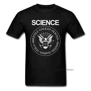 Футболка Science Rocks, футболка America Eagle, мужская черная одежда, топы с надписями, шикарная футболка Geek, летняя футболка Band из хлопчатобумажной ткани