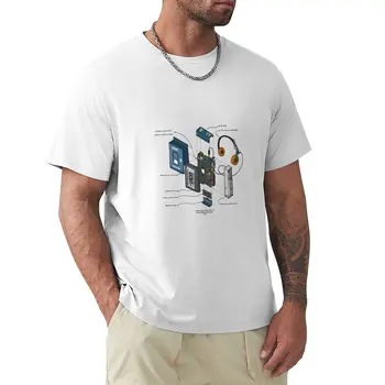 Футболка SONY WALKMAN, футболки для тяжеловесов, мужская одежда t shirt man