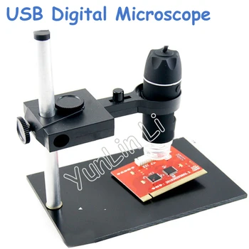 Эндоскоп с 8 светодиодами и измерительным программным обеспечением USB-микроскоп 1X-500X USB-цифровой микроскоп + держатель